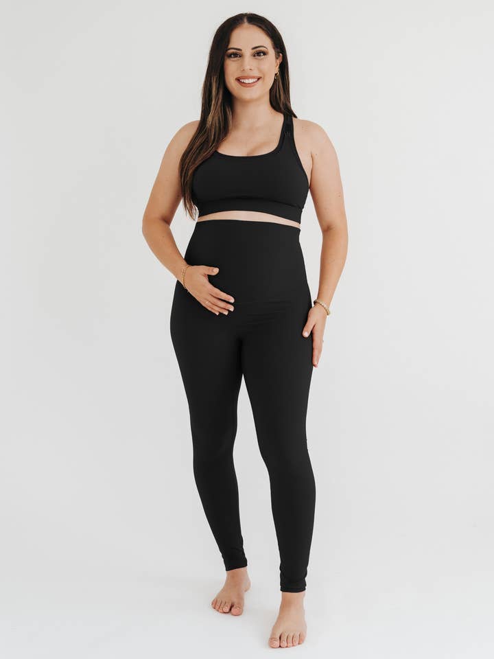 AXK CORE Curve Maternity Legging - Black for wholesale by AXK Maternity
