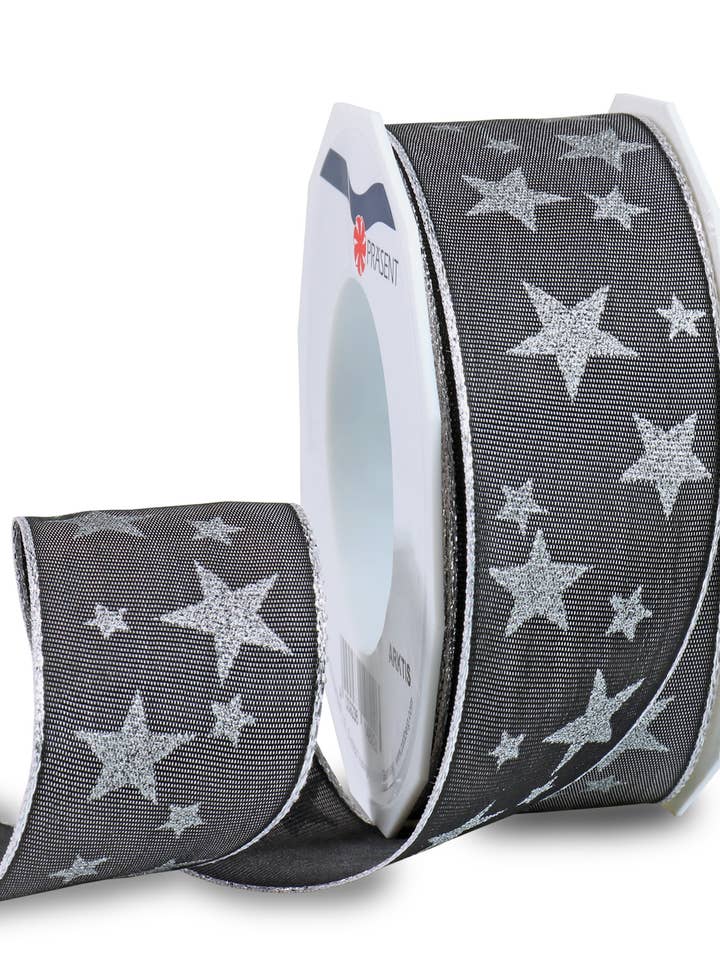 Seidenband Arktis 20-m-Rolle 40 mm schiefer für den Großhandel von C.E. PATTBERG GmbH & Co. KG