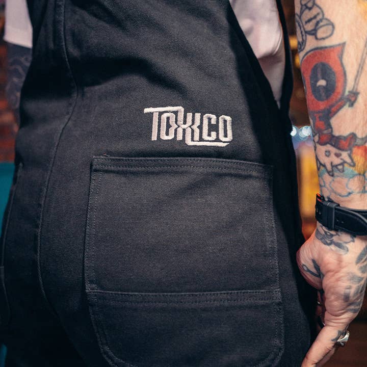 Black Hillbilly Canvas Overalls for wholesale on Faire4