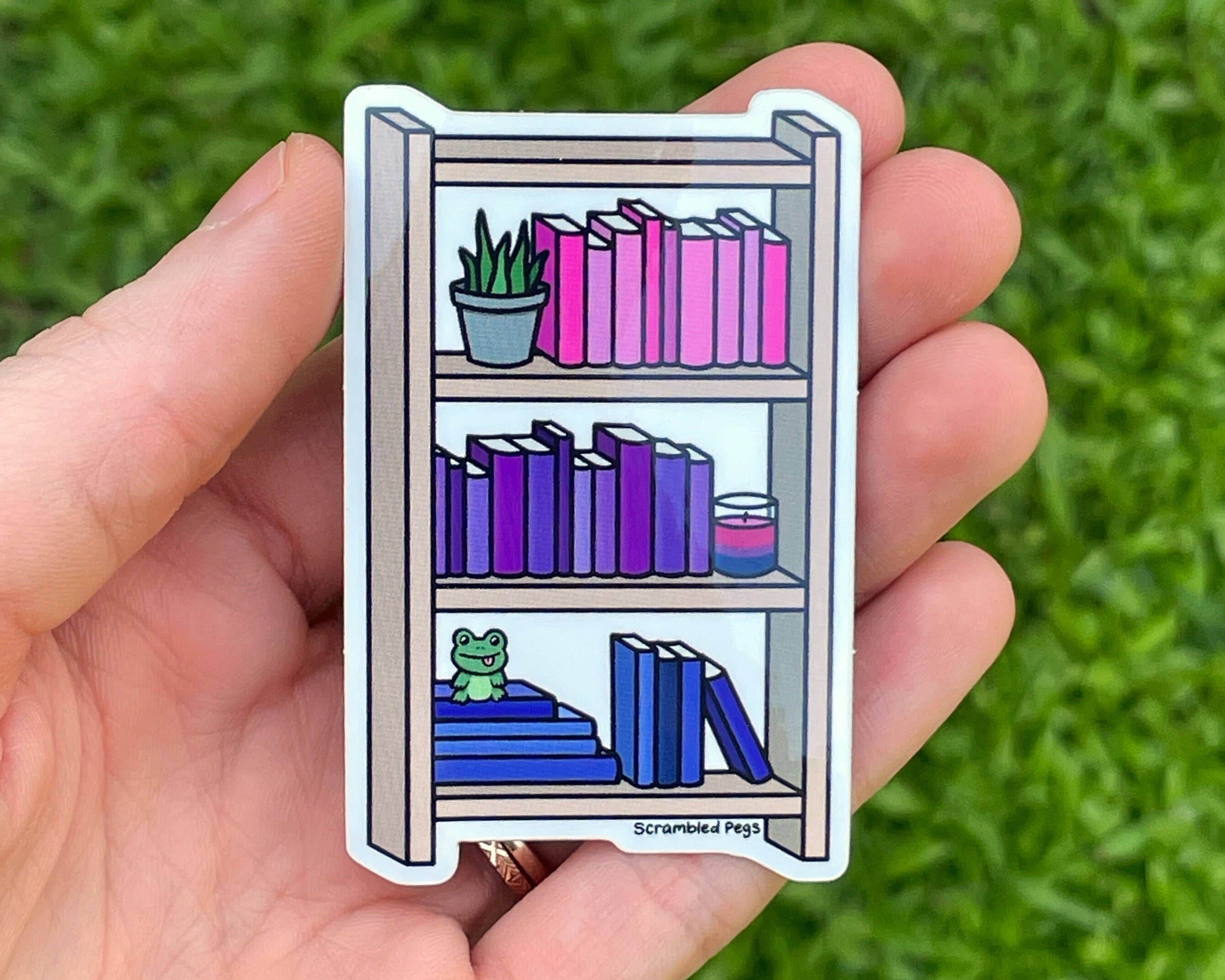 Scrambled Pegs – wholesale Sticker – Bisexual Pride Waterproof Sticker for Bookshelf &amp; Laptop2