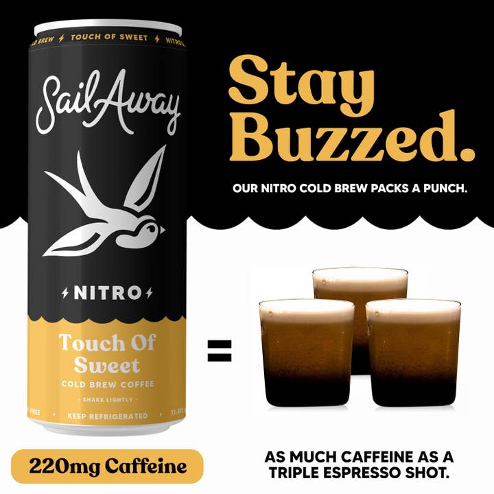 Sail Away Coffee Co. - Wholesale Iced Coffee/Cold Brew - Cold Brew Coffee - Touch of Sweet