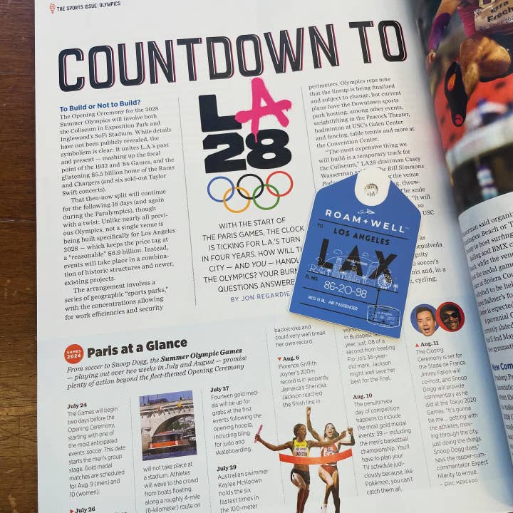 Roamwell - Wholesale Sticker - Luggage Tag Sticker: Los Angeles9