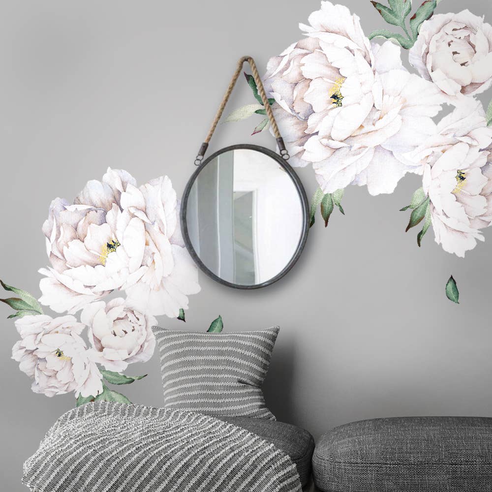 Simple Shapes – wholesale Wall decal/stickers – Peony Flowers Wall Sticker8