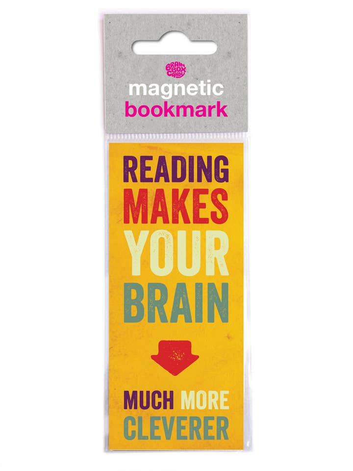Funny Magnetic Bookmark - Brain Cleverer for wholesale by Brainbox Candy