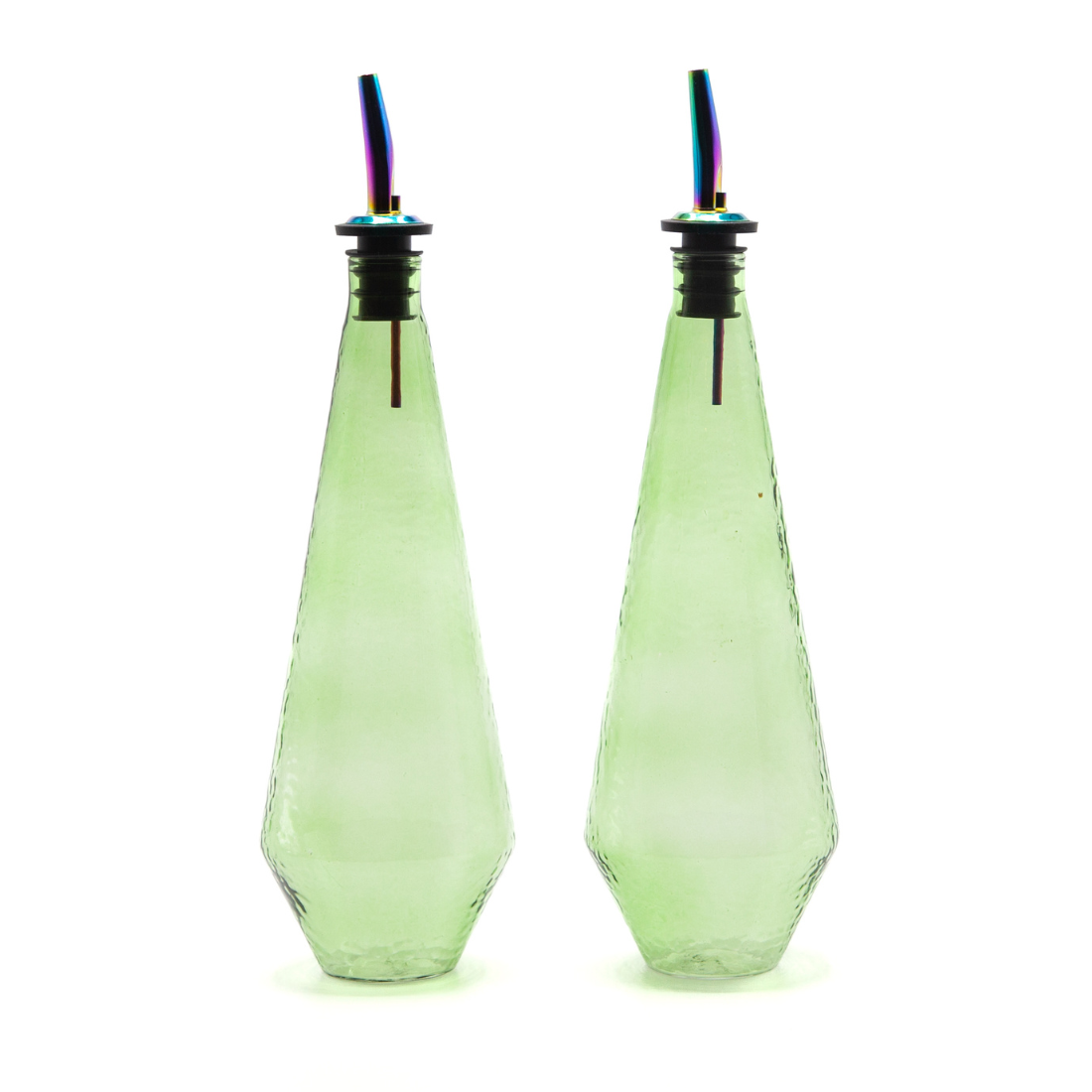 Brût Home and Glassware - Vente Distributeur d'huile et de vinaigre - Ensemble Huile et Vinaigre Claude | Bouteille d'Huile | 30CL | vert3