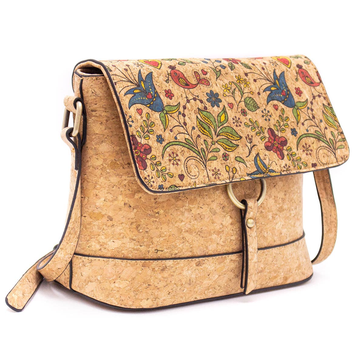 Meninas Bonitas Cork – wholesale Crossbody bag – Women's – Cork crossbody Sardine pattern Bag-20198