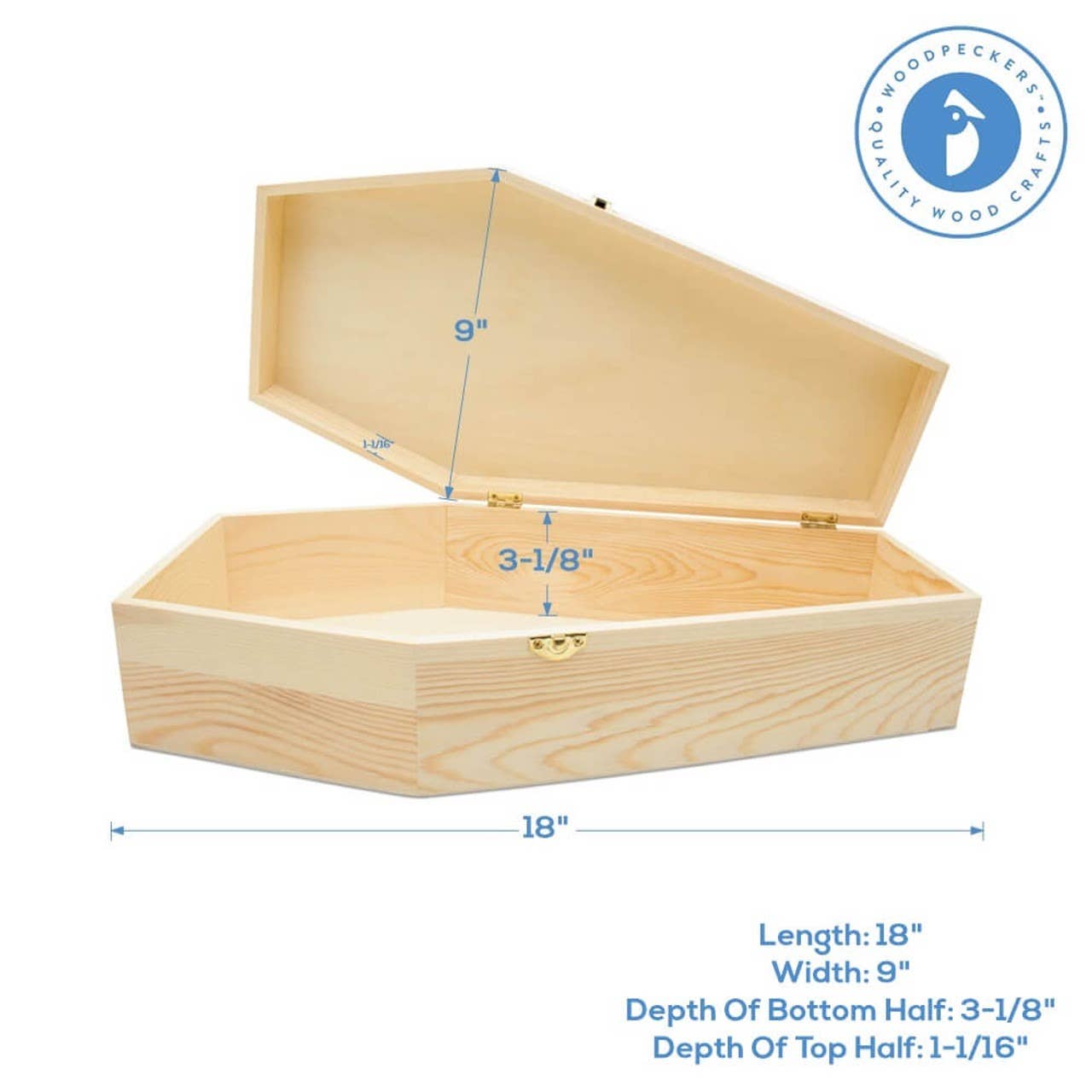 Woodpeckers Crafts - Wholesale Craft Supplies - Wood Craft Coffin3