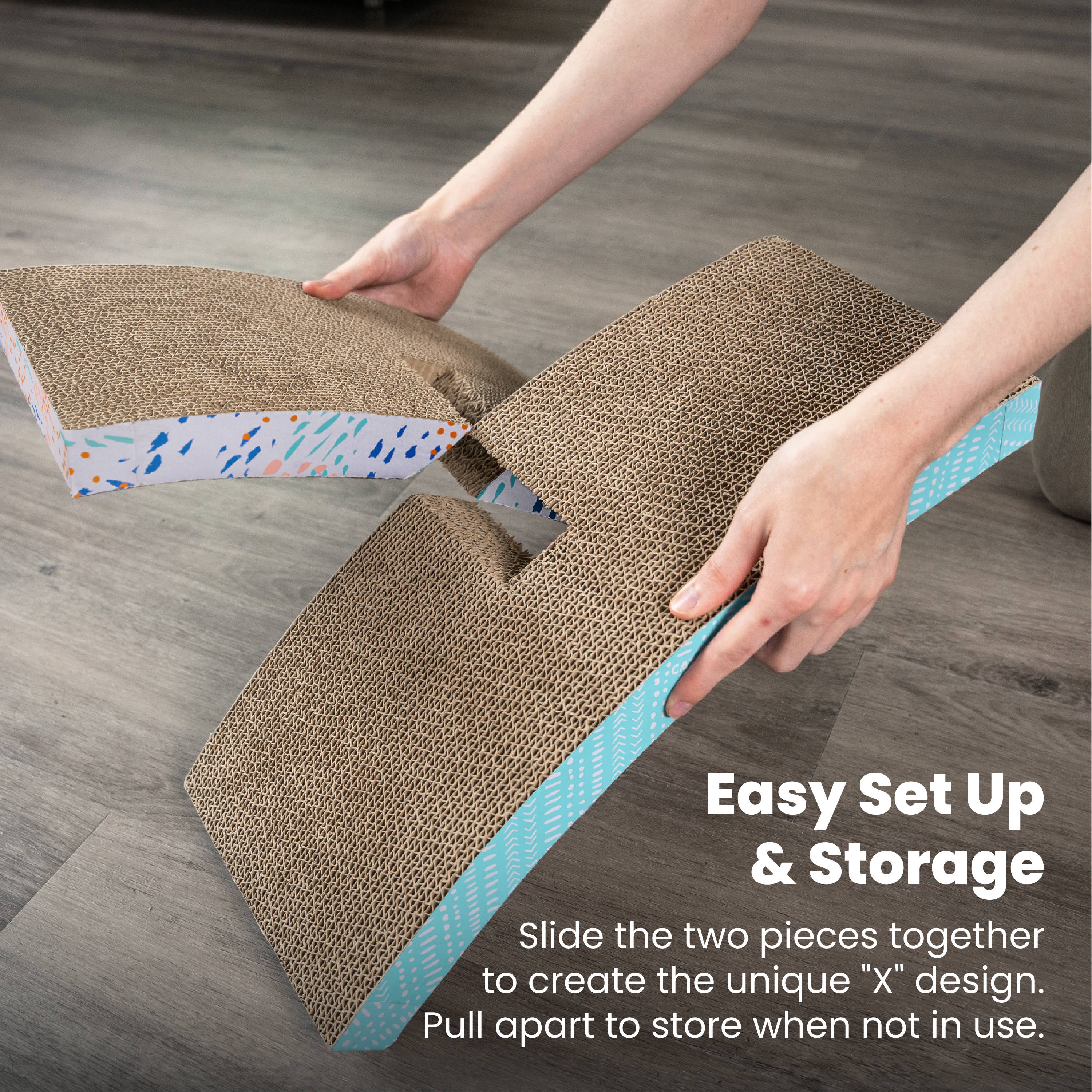 Pet Palette Distribution - Wholesale Pet Scratcher - Cat - Catstages Easy Life Hammock Corrugated Cat Scratcher5