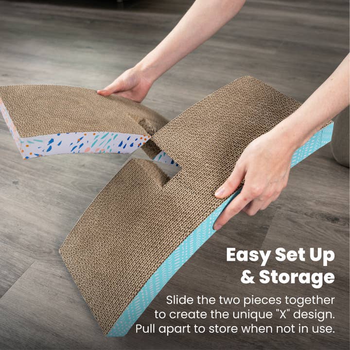 Pet Palette Distribution - Wholesale Pet Scratcher - Cat - Catstages Easy Life Hammock Corrugated Cat Scratcher5