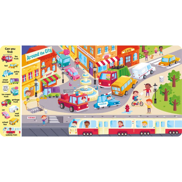 Kidsbooks Publishing - Wholesale Preschool Book (3-5) - Search & Find Things that Go: 6-Button Sound Book5