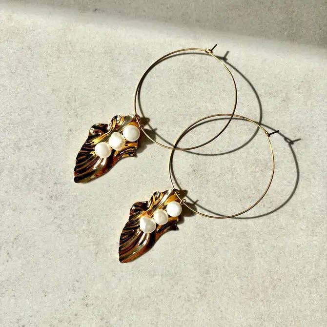 OE! - Wholesale Hoop Earrings - MIMOSA - cerchi oro e perle1