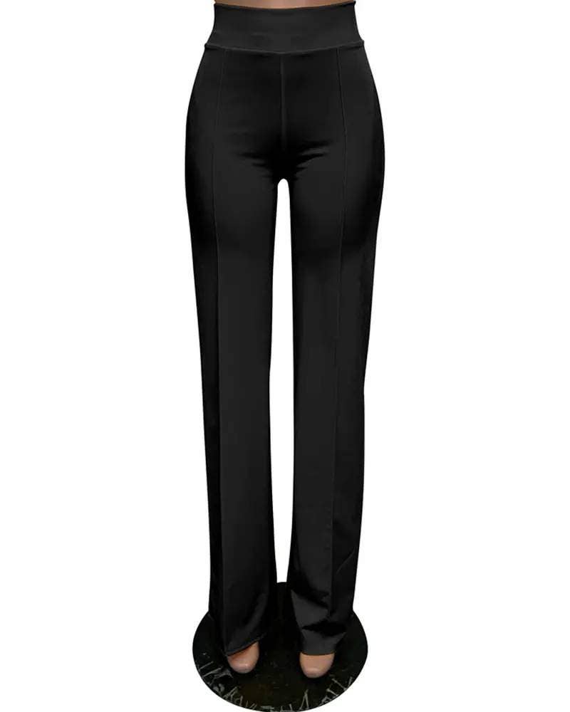 Flarix - Vente Pantalon – femme - pantalon droit taille haute8