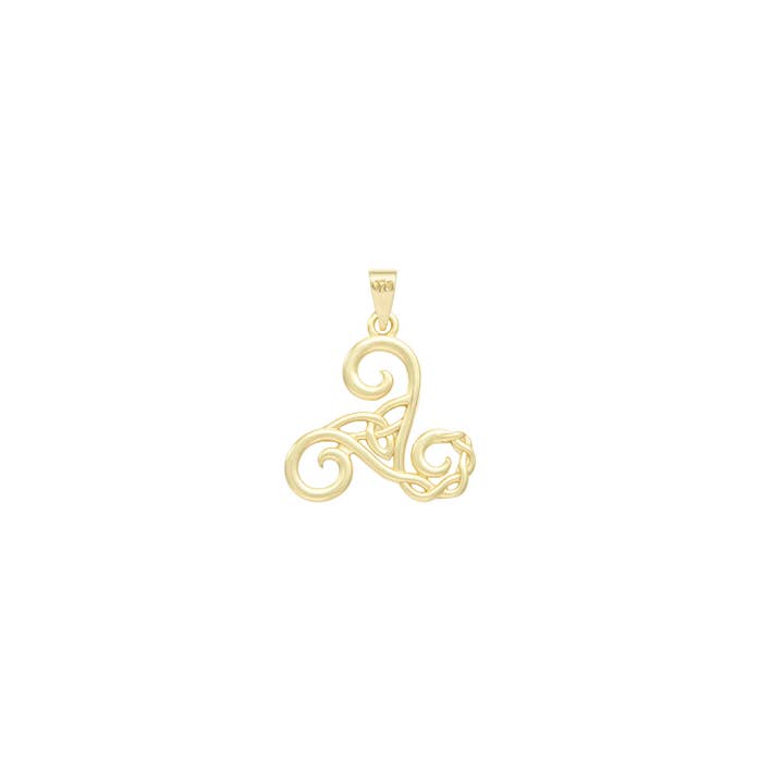 Triskel and Triketa Pendant 9k Gold (375/1000) for wholesale by TALISMAN JEWELLERY (D&Fidanverdi, S.L.)