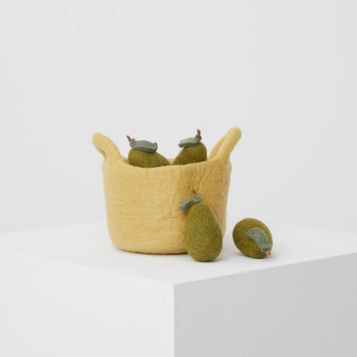 Basket of Pears and other Purchase Wholesale felt basket. Free Returns & Net 60 Terms on Faire trending on Faire.