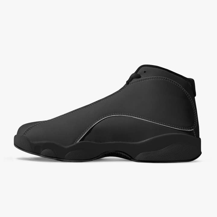 Dream Forge - Wholesale Lifestyle Sneakers - Unisex - Dream Forge Black Sole High-Top Leather Basketball Sneakers