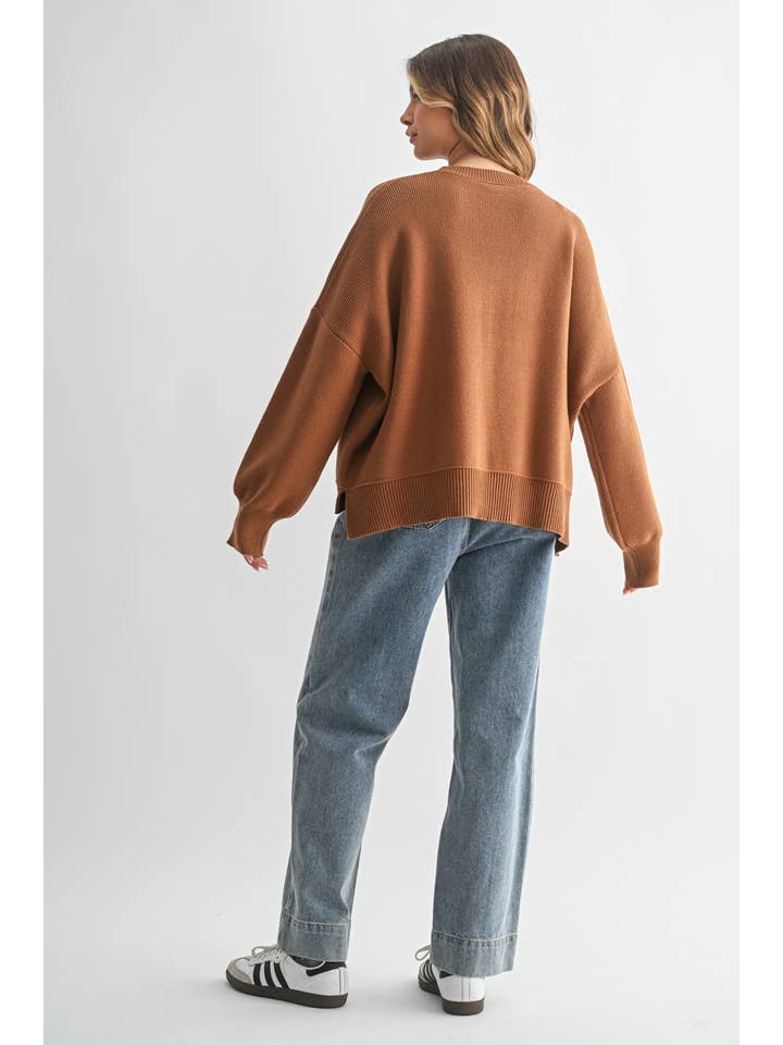 Wishlist Apparel - Wholesale Knit Sweater - Women's - DROP SHOULDER SWEATER / WL25-112983