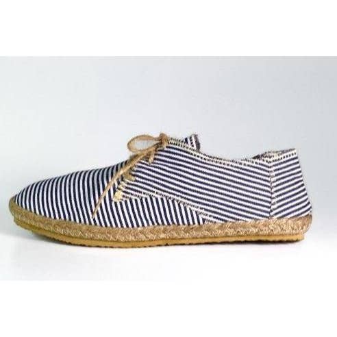 Blue Stripe Low Tops for wholesale by The Hemp Haven