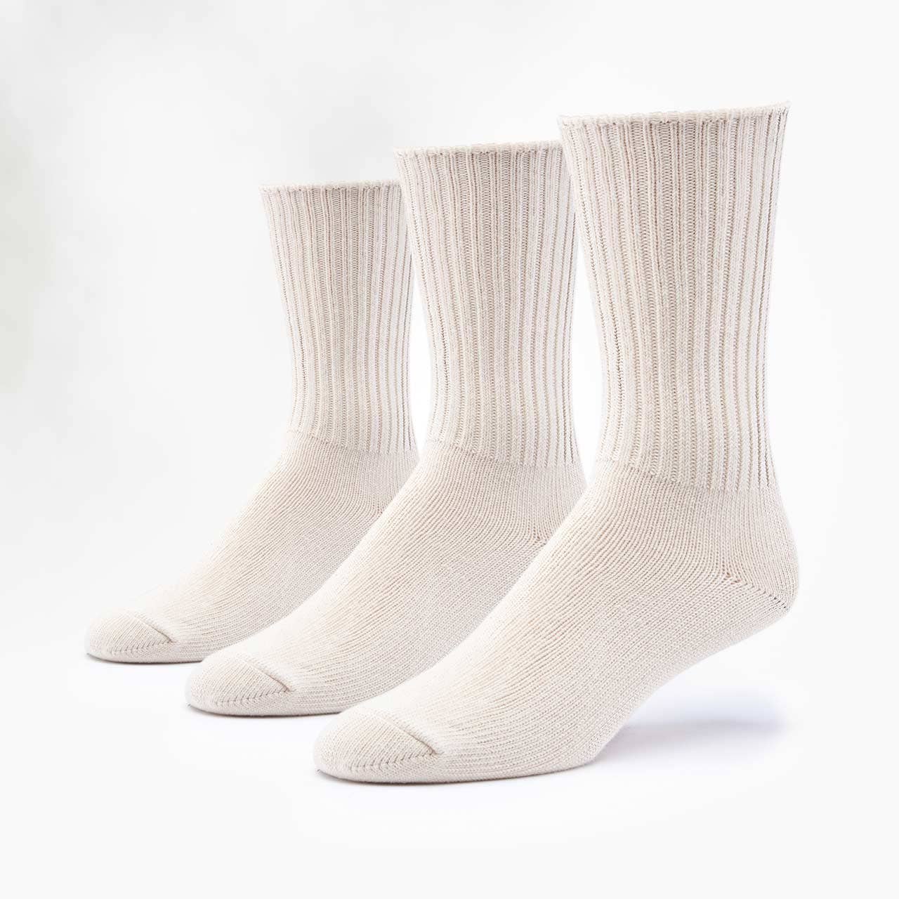 Maggie's Organics - Wholesale Socks - Unisex - Organic Cotton Classic Crew 3 Pak0
