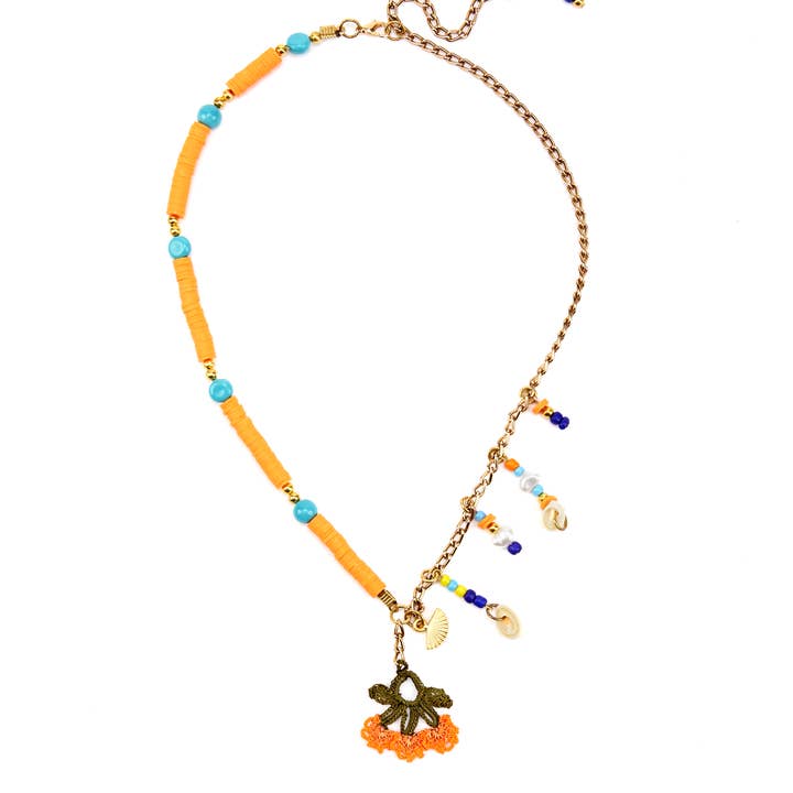 Lucky Shell Necklace / Handmade Necklace, Long Necklace for wholesale by Secret Language