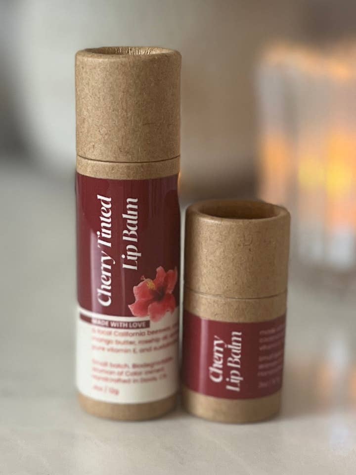 Cherry Tinted BB Lip Balm | Natural & Hand-Poured | loveBB for wholesale by loveBB