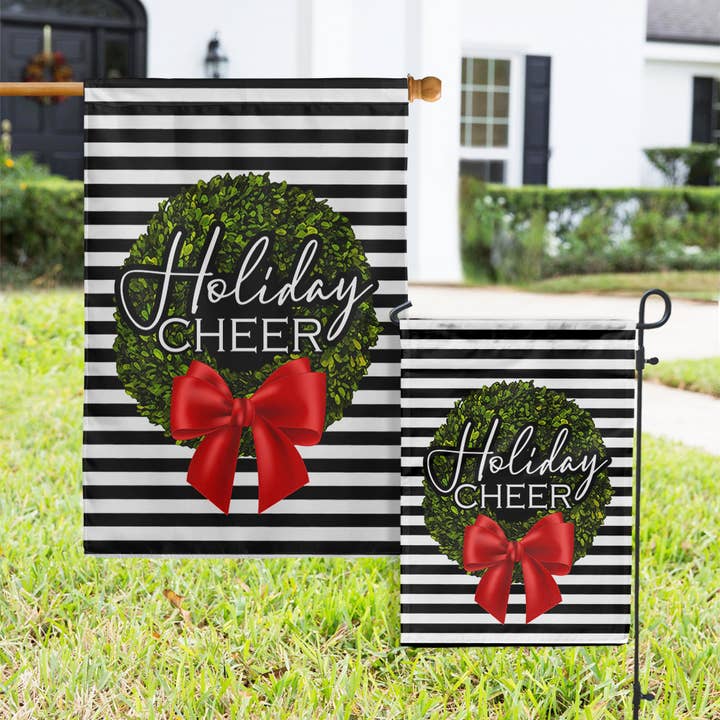 Flags - Holiday Cheer Stripes for wholesale by Boutique Monogram