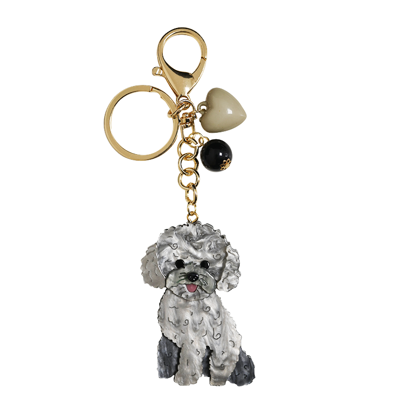 AMORINO SRL - Wholesale Keychain - Women's - RESIN KEYCHAIN WITH DOG - FT2476B7576