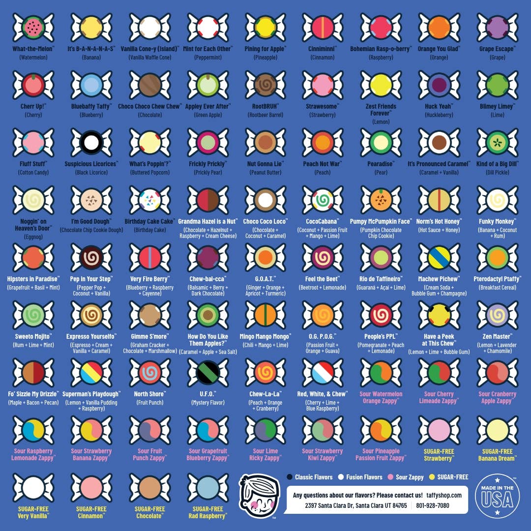 Taffy Shop - Wholesale Taffy - Florida Taffy Bag™ (7oz.)4