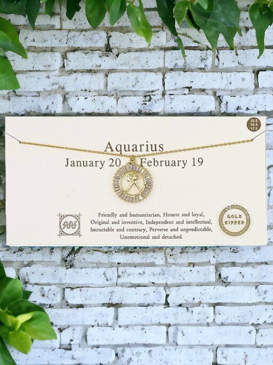 Collana con ciondolo zodiacale per la vendita all'ingrosso da parte di Andrea Bijoux