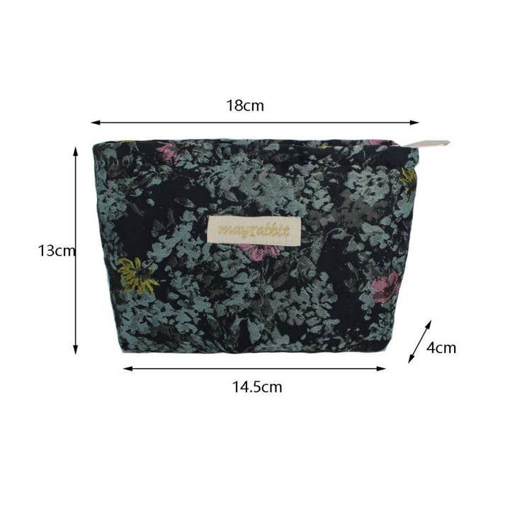 Funkyrel® Atzbranding Limited - Wholesale Make-up/cosmetic bag - Cosbai – Small Floral Travel Makeup Pouch4