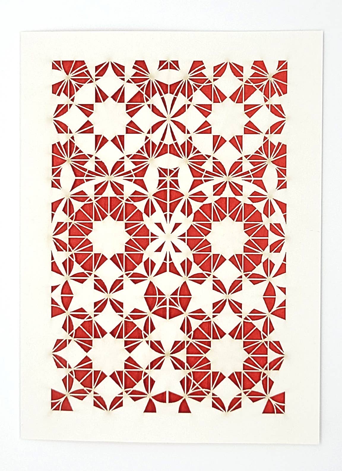 two hermanas - Wholesale Gewone wenskaart - 8-voudige Rozet - traditioneel geometrisch ontwerp6