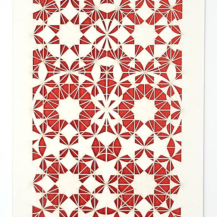 two hermanas - Wholesale Gewone wenskaart - 8-voudige Rozet - traditioneel geometrisch ontwerp6