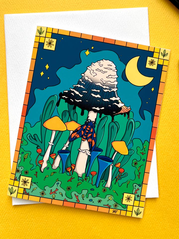 Inky Night Greeting Card for wholesale by Rachel Feirman