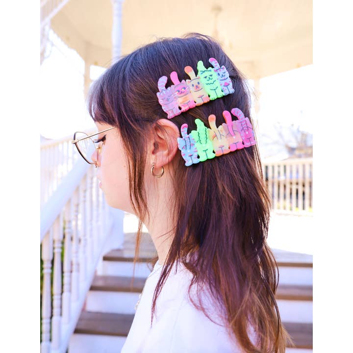 Turtle's Soup - Wholesale Hair Clip - Women's - Cat Butts Hair Clip Set, Cute Hair Accessories, Cat Clips