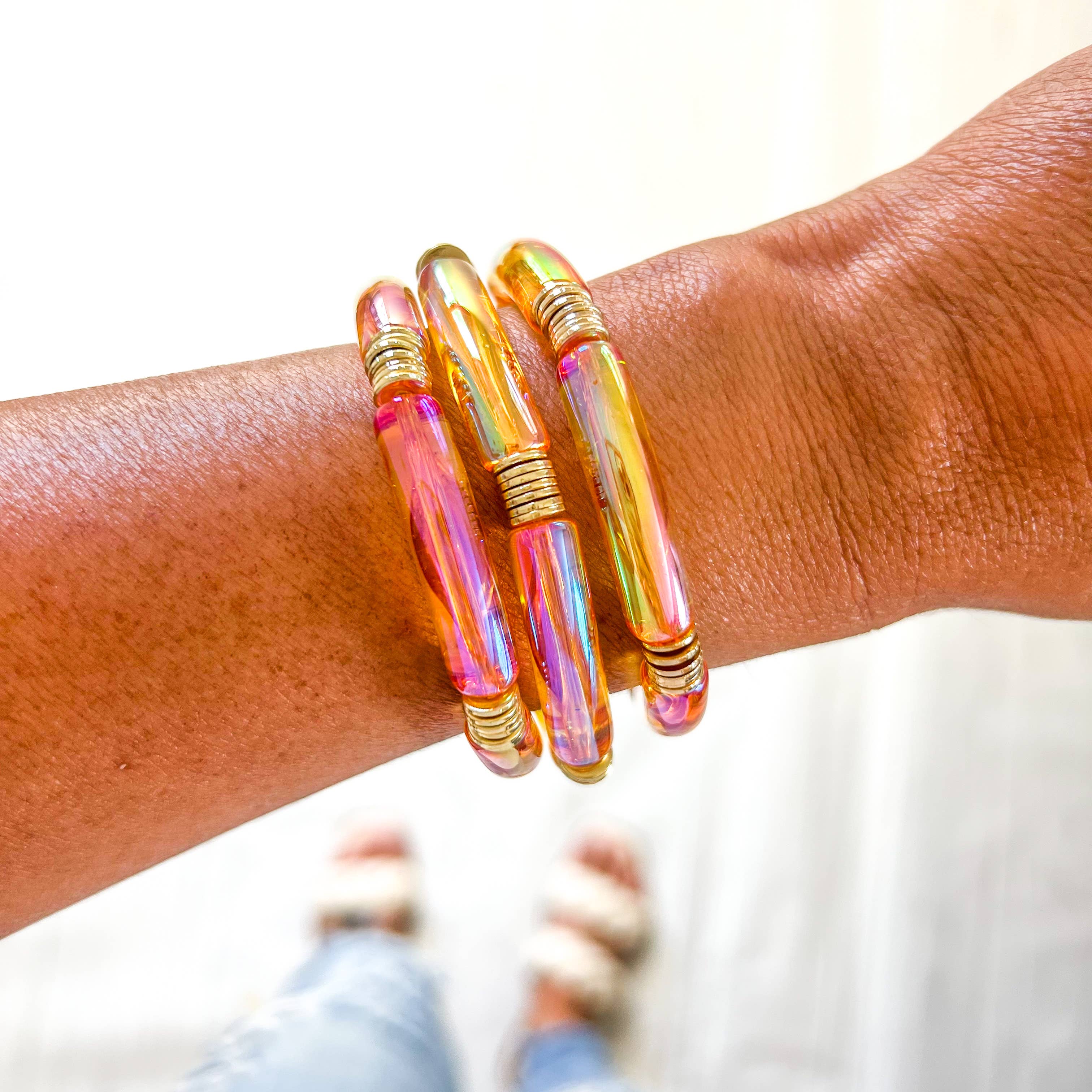 Savvy Bling - Wholesale Beaded Bracelet - Metallic Tube Bracelets88