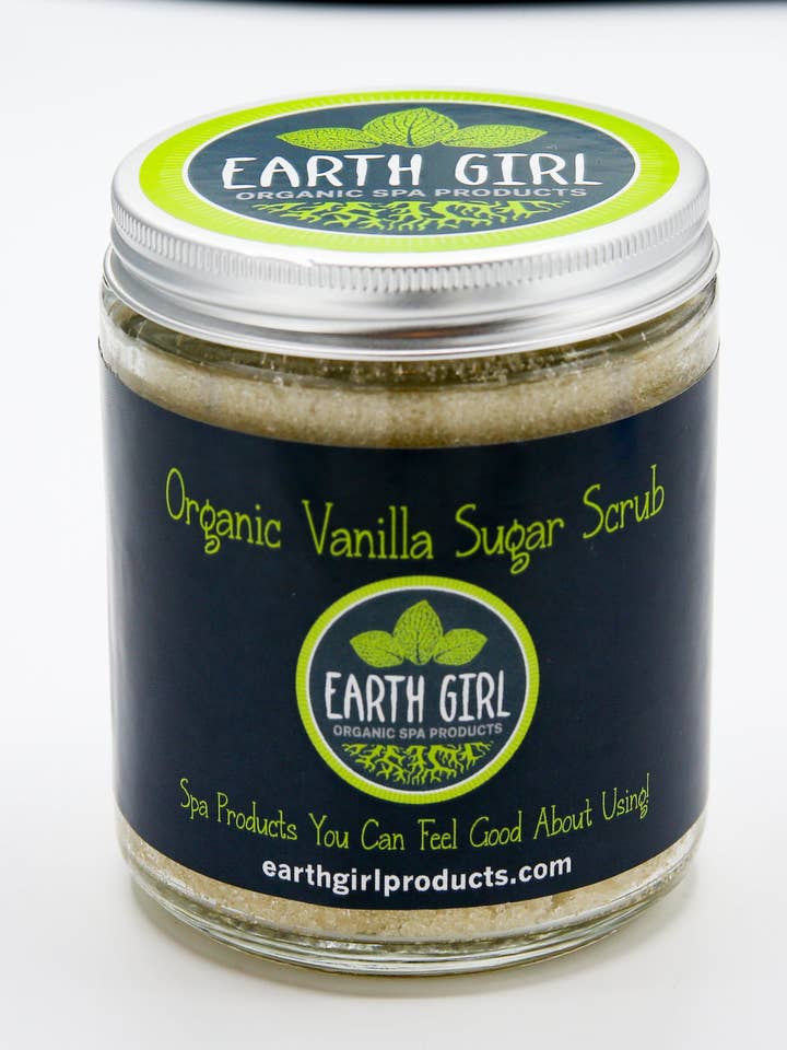 Organic Vanilla Sugar Scrub --- Exotic fragrance lifts your for wholesale by Earth Girl Products