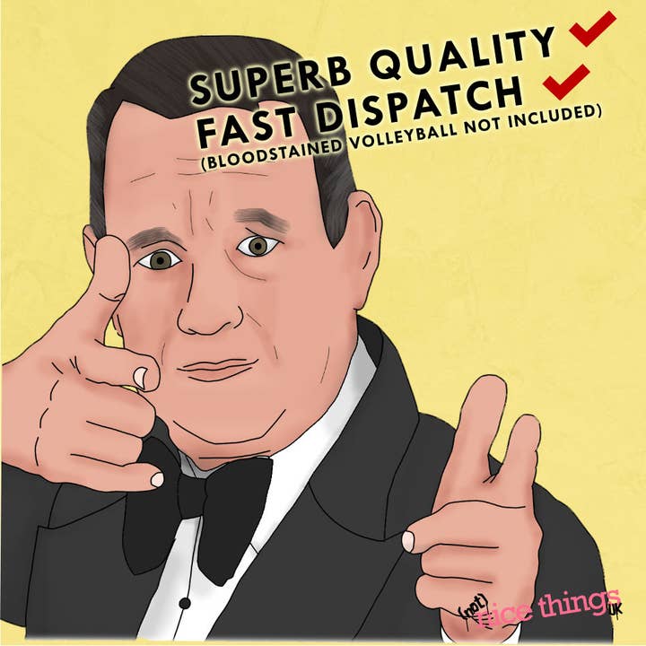 Funny Thank You Card, Tom Hanks Card - Card for Teacher, Colleague, Co worker, Friend for wholesale by NotNiceThings