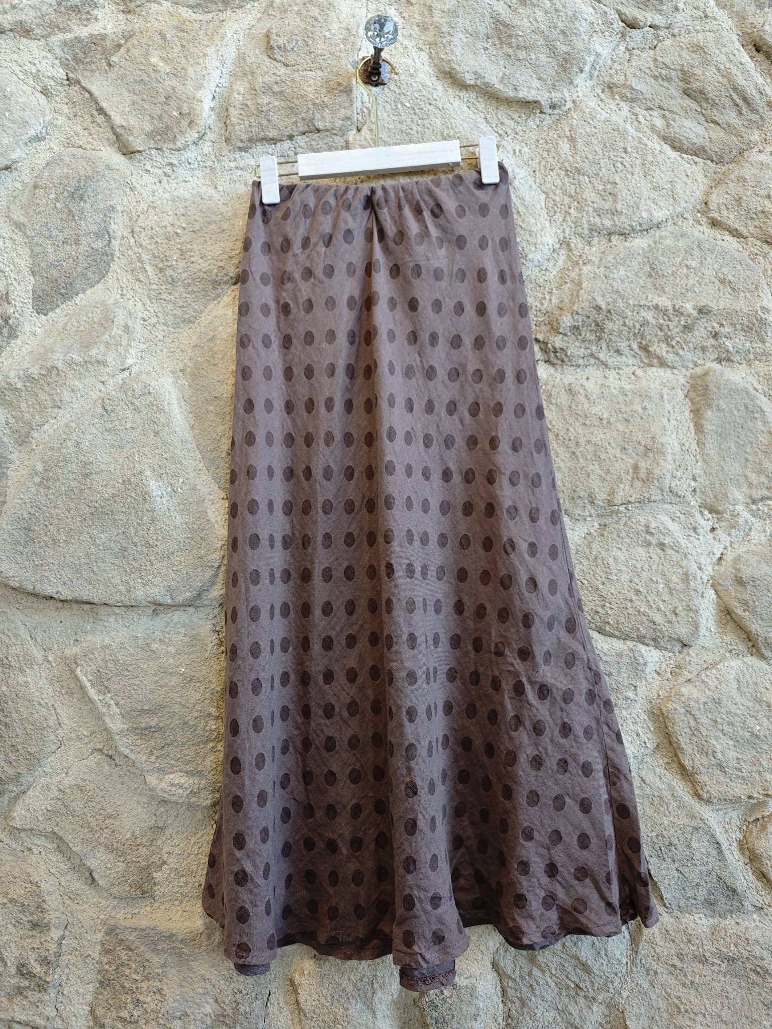 Linen & More - Vente Jupe – femme - Jupe à pois en lin 100 %3