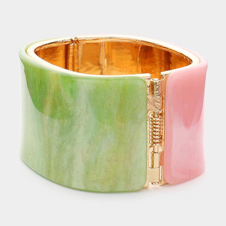 Celluloidacetat gångjärnsarmband för wholesale av Sensibling Corp.