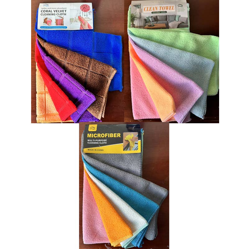 Deluxe Import Trading – Engroshandel Håndklædesæt – 5-pak rengøringsklude0