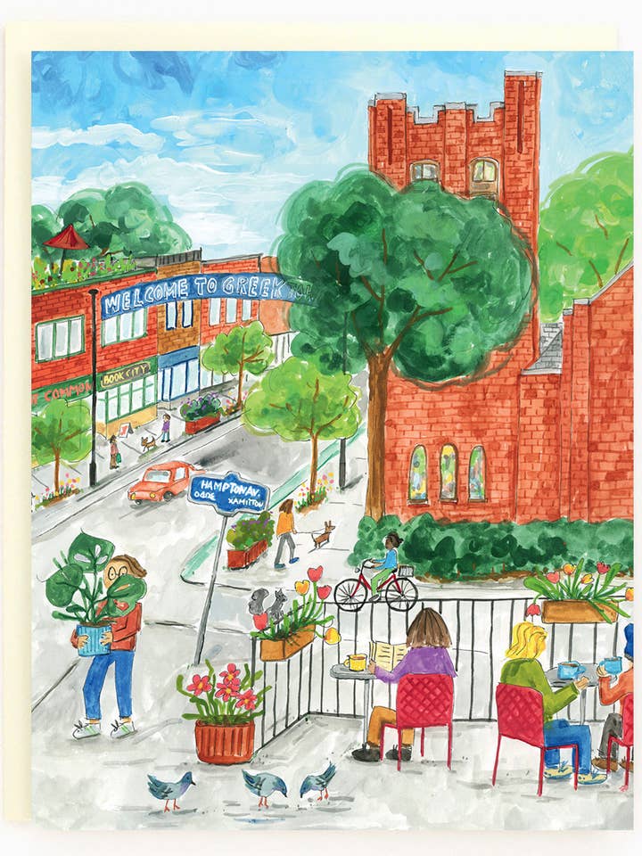 Toronto The Danforth Card for wholesale by The Paperhood