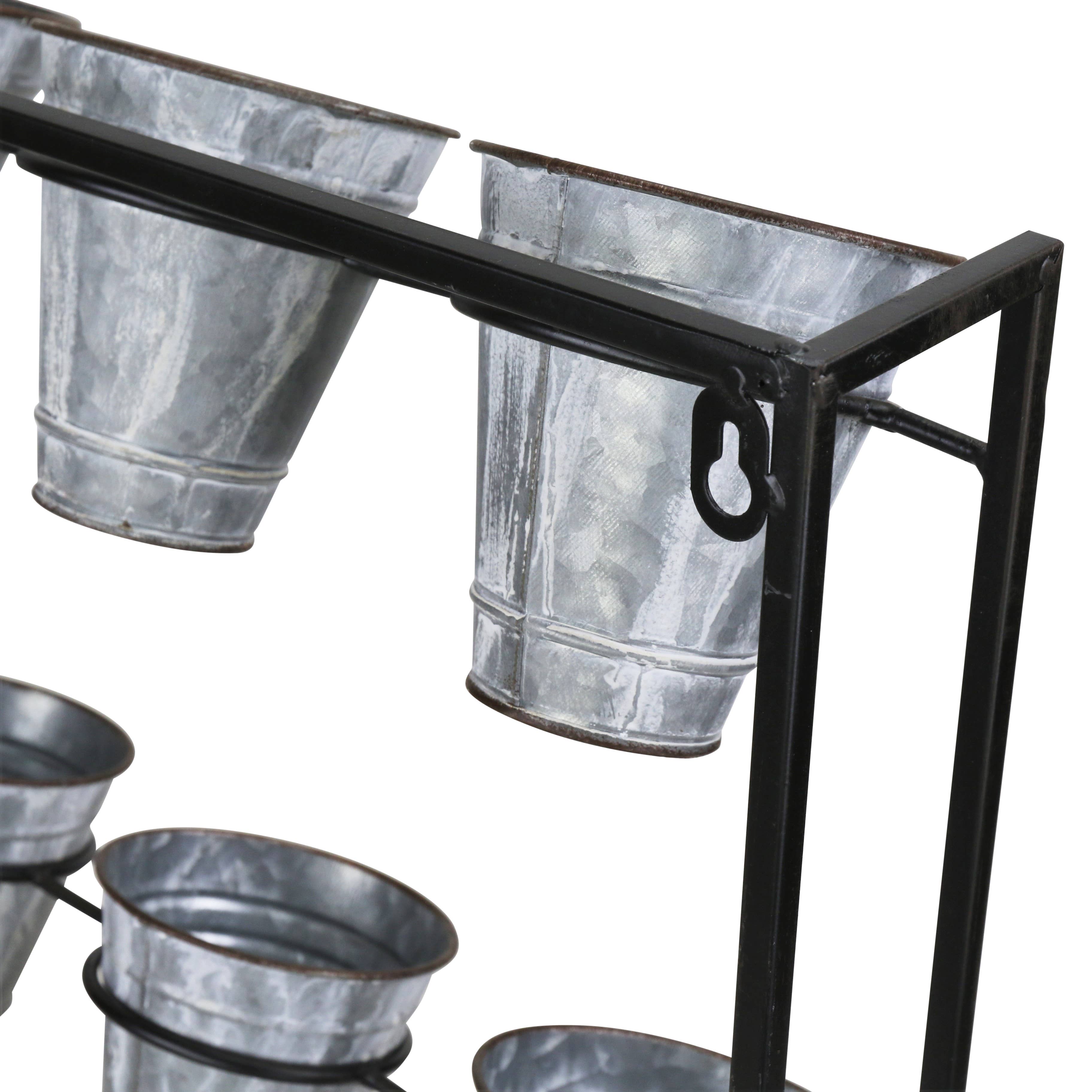 Cheungs Home Decor - Wholesale Wall Planter - Ione 9 Pot Wall Planter with Metal Wall Frame7