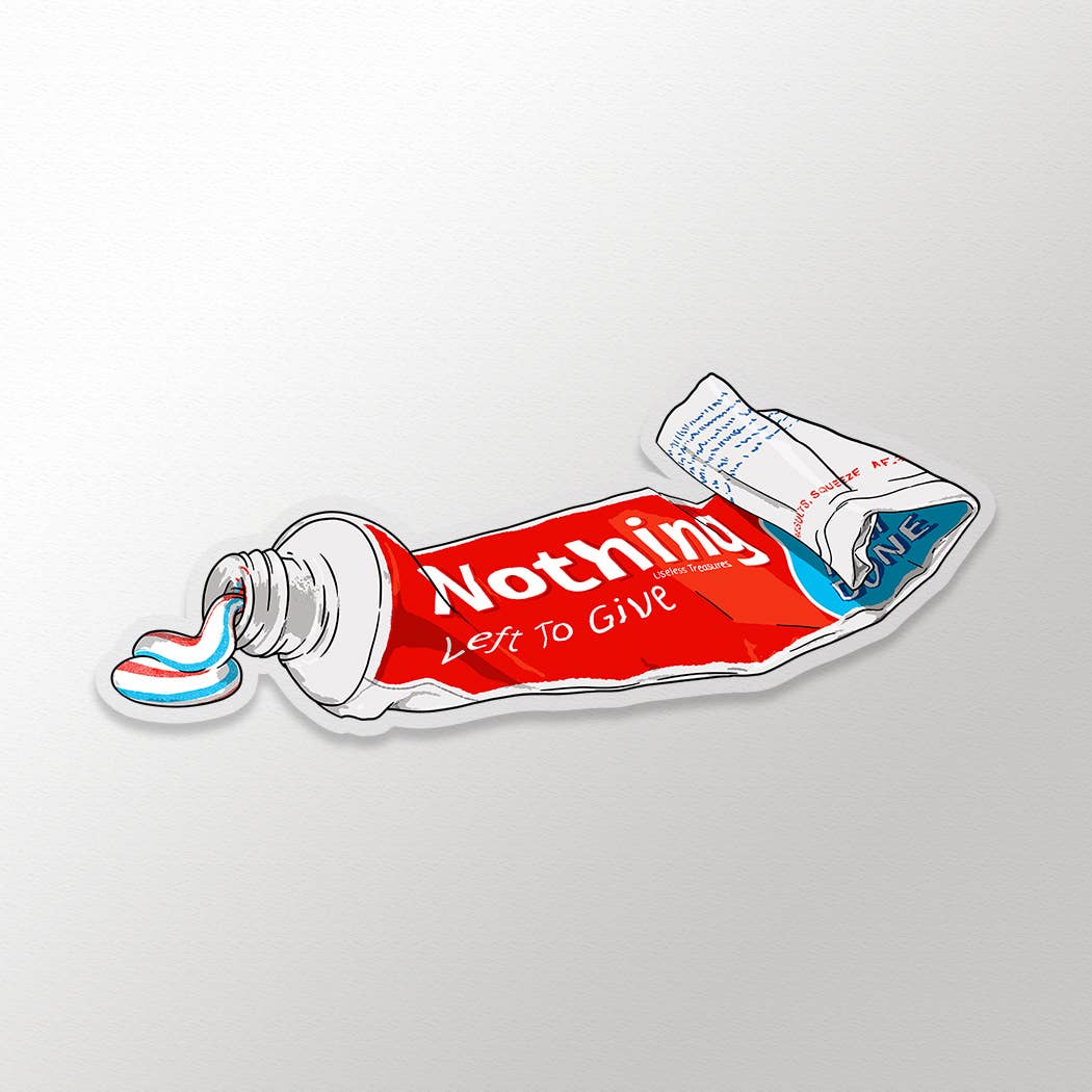 Useless Treasures - Vente Autocollant - Nothing | Autocollant grand format0