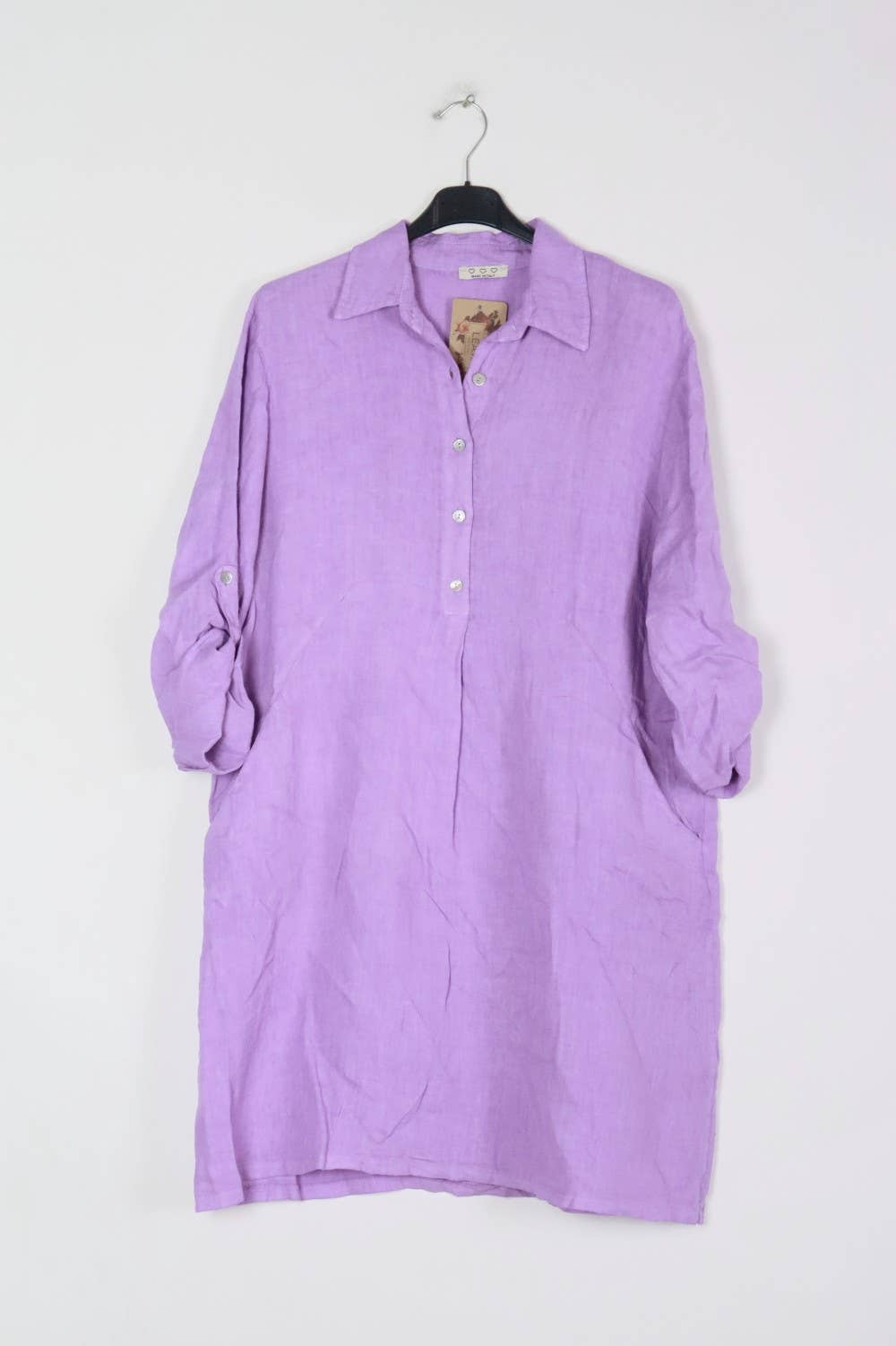 LÉA & LUC – Engroshandel Kjole - Dame – Korte kjoler i 100% hør REF. 135142