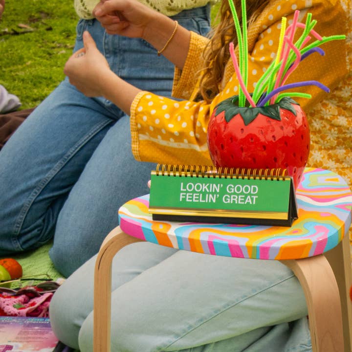 Fred & Friends - Wholesale Desk/Tabletop Sign - Daily Desk Plaque - Desktop Flip Book - 50 Fun Phrases8