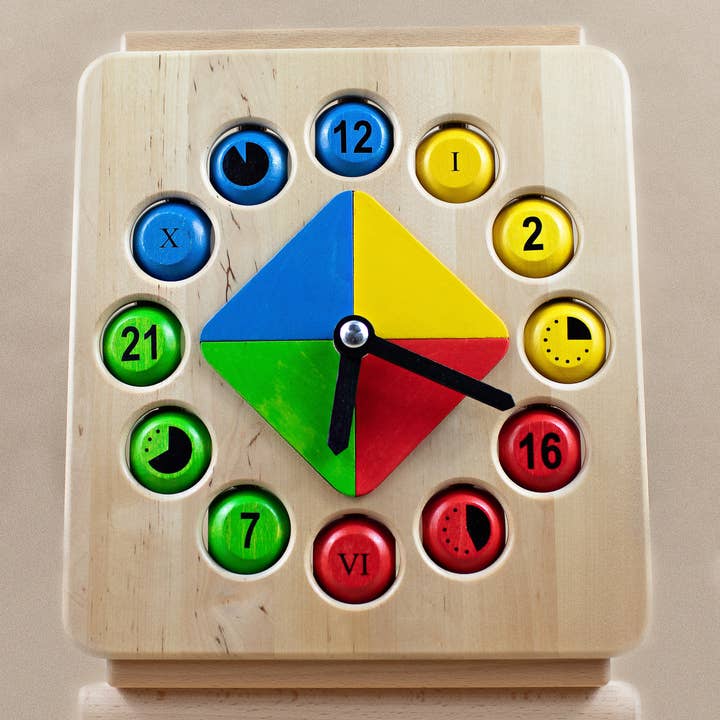 BAJO Educational Clock for wholesale by Little Poland Gallery