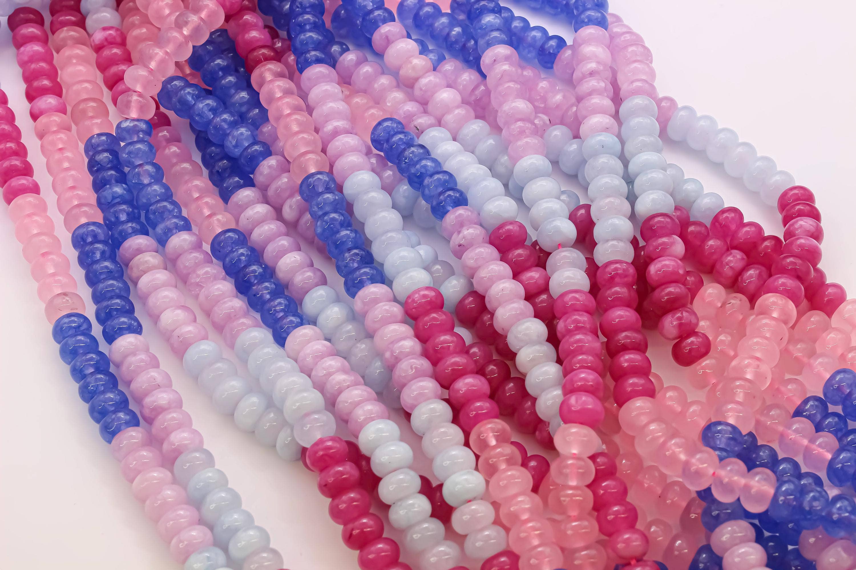Jewel Pledge - Wholesale Beads - COLOR MIX Rondelle Beads Retro 80s 5x8mm Wholesale3