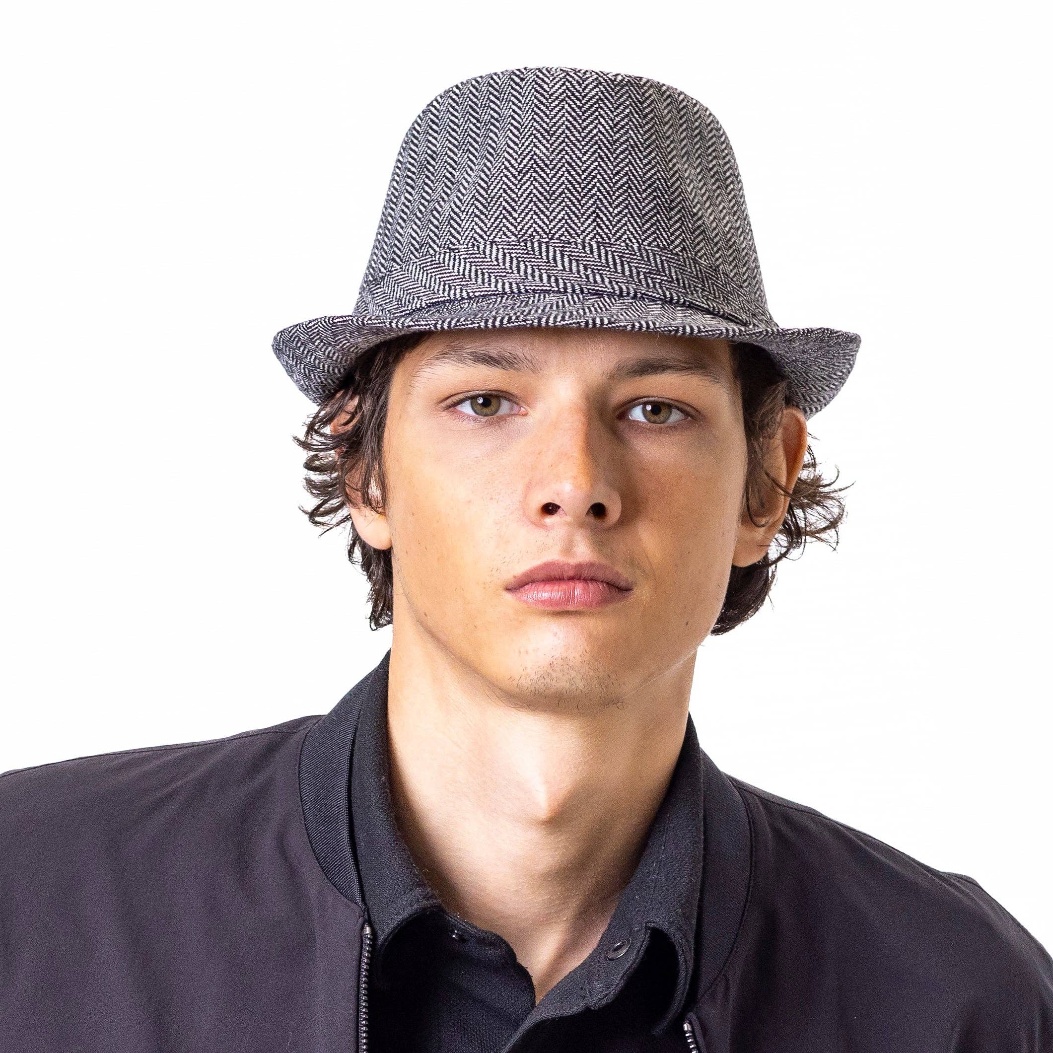 Heritage Traditions - Wholesale Fedora - Men's - Herringbone Trilby Hat2