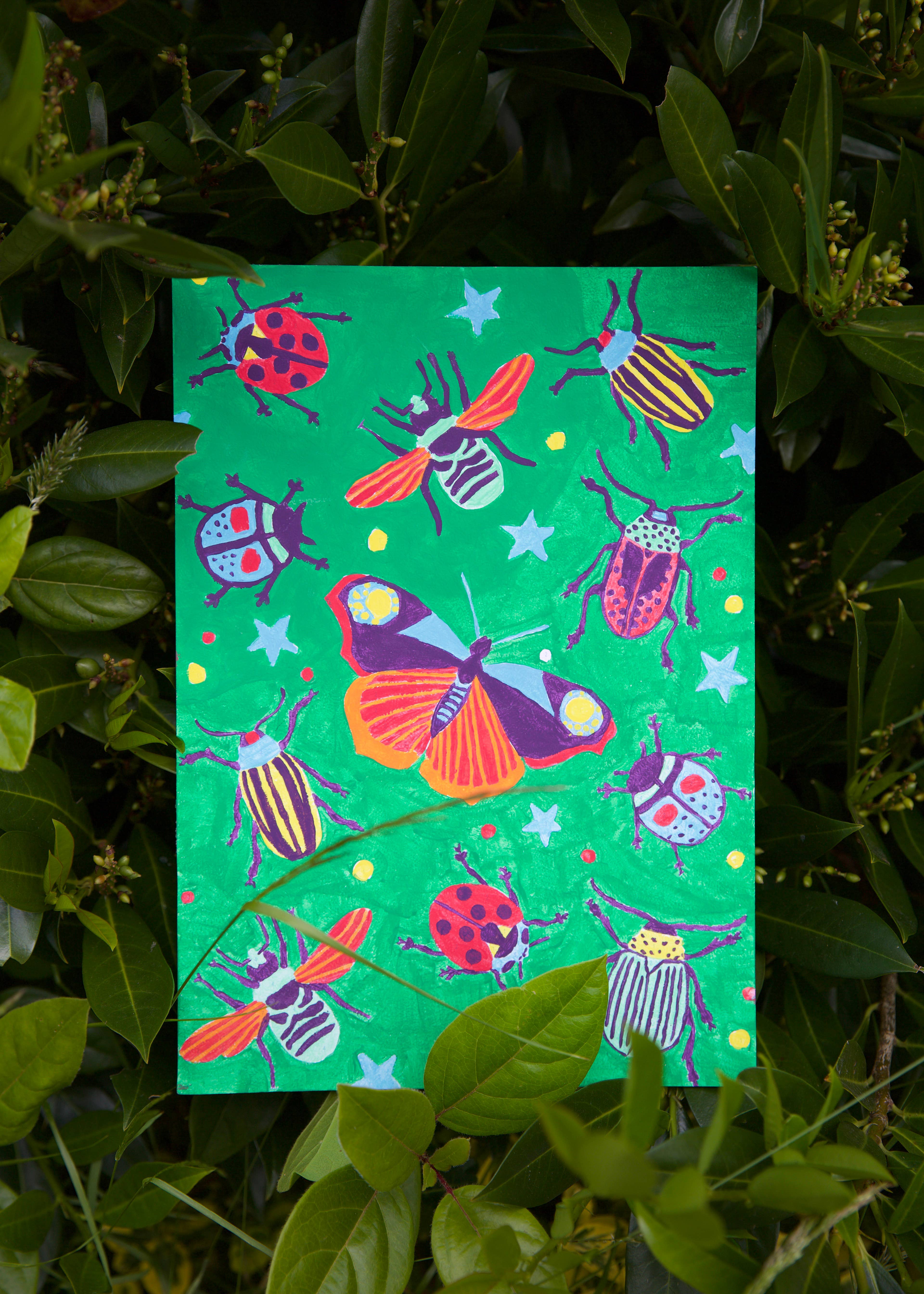 West Design Products - Wholesale Painting/Drawing - RHS Paint By Numbers For Kids, Multicoloured, A4, Bugs7