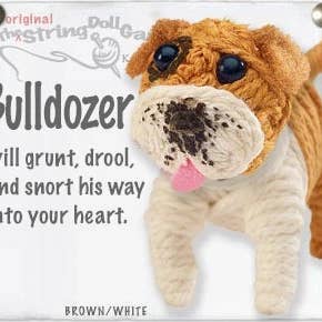 Porte-clés Bulldozer the Bulldog String Doll pour la vente par Kamibashi