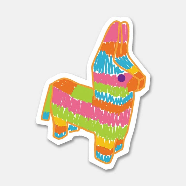 Piñata Vinyl Sticker for wholesale by Rock Scissor Paper